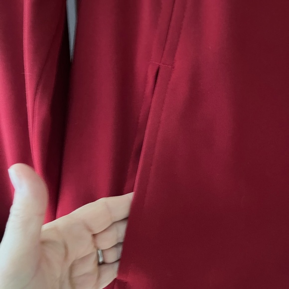 London Fog Red Trench Rain Coat with Hood New without tags Small - Picture 2 of 12